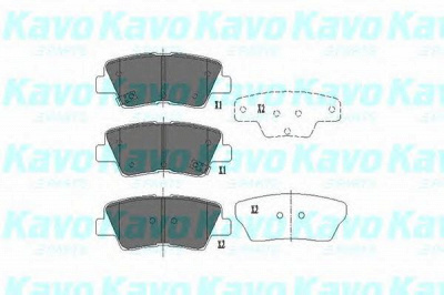 KAVO PARTS kbp4022 -  Комплект тормозных колодок, дисковый тормоз